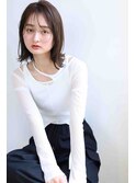 ボブミルクティーブロンドダークブルーワンホンレイヤー30代40代