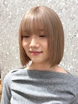 サンクプロジェクト(cinq PROJECT)&nbsp;透明感ミルクティーベージュボブ