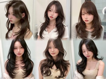 キャンディ 横浜(CANDY)の写真/[顔周りカット+カラー￥2750～]横浜/横浜駅/学割U24/前髪カット/顔周りカット/ケアブリーチなしダブルカラー