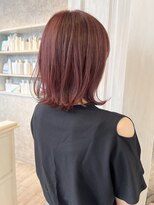 キャアリー(Caary)&nbsp;福山市Caary高発色カラー赤髪レッドブラウンチェリーカラー