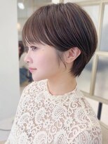 アイドットプラス オオサカ 心斎橋 難波(i.+OSAKA)&nbsp;前髪あり小顔つや髪顔まわり簡単スタイリングショートボブヘア