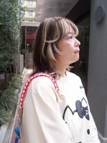 ユルク(JURK nagoya)&nbsp;栄/ハッシュカット/グレージュ/デザインカラー