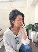 【NEUTRAL】カジュアルなルーズハーフアップ