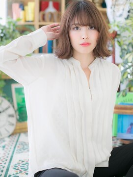 カバーヘア ブリス 北浦和(COVER HAIR bliss) 大人かわいいイヤリングカラーくせ毛風ロブ北浦和20代30代40代a!