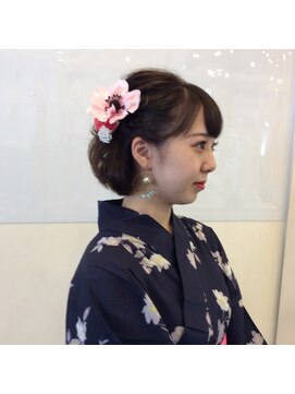 ラパン 美容室 浴衣ヘアボブ