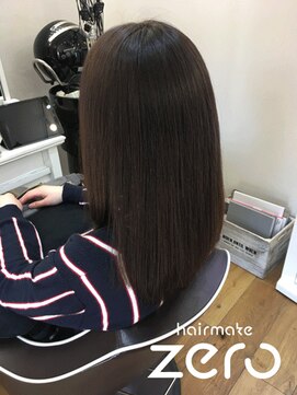 ヘアメイクゼロ 坂戸駅前店(hairmake zero) オージュア　ナチュラル　ダークブラウン