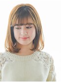 イルミナカラーでことりベージュ × ワンカールのナチュラルボブ