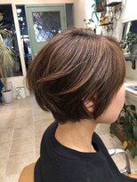 カーサ バイ ハミュウ たまプラーザ(CASA by Humium)&nbsp;20代30代40代 大人小顔ふんわりナチュラルショートボブ