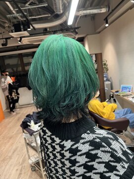 コワファーストナガサキシャンプーボーイ(COIFF1RST NAGASAKI SHAMPOO BOY) グリーン×ブラック