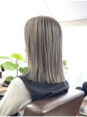 バレイヤージュ×ホワイトシルバー