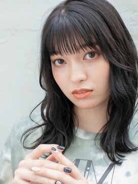 フェティッシュ(fetish) 黒髪ニュアンスパーマ