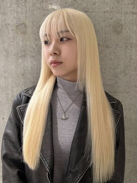 モニカ(MONIQA) 【抜きっぱなしブロンド】ブリーチデザインカラー