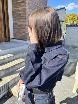 ラポードヘアークラフト(RAPPORD hair craft) ミルクティーベージュ×ボブ