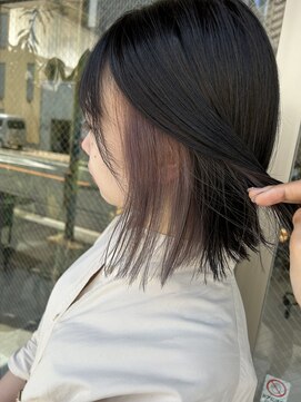 アドア 横浜(ADORE) 【ADORE 横浜】インナーカラー×ボブ×ラベンダーグレージュ