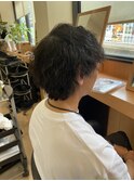 マッシュウルフパーマ