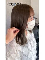カノエ 宇部小串店(canoe)&nbsp;オリーブベージュ/髪質改善縮毛矯正/髪質改善/韓国風/韓国ヘア