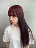 ブリーチなしでできるチェリーレッド