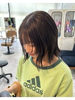 ハイジ(Heidi)&nbsp;顔まわりレイヤー×オリーブベージュ