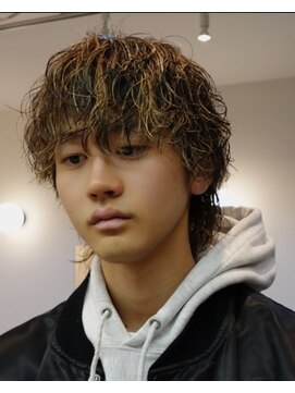 メンズバイココテラス 豊中(men's by cocoterace) ウルフハイライト/メンズカラー/マッシュウルフ