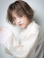 モッズヘア 越谷(mod's hair) 暖色系カラー小顔補正カットくせ毛風ショートボブu越谷30代40代!