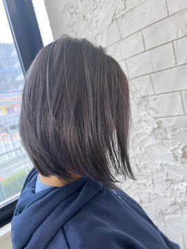 ロックス ヘアー ギャラリー(Rocks hair gallery) 白髪ぼかし×パープルシルバーで大人上品カラー