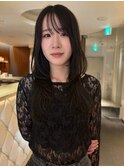 韓国風ハッシュカット×艶黒髪レイヤーロング☆