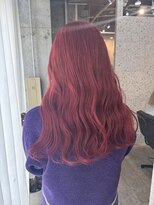 ラニヘアサロン(lani hair salon)&nbsp;ダークレッド/暗髪/暖色系カラー/ブリーチダブルカラー/