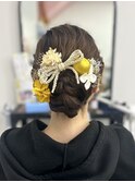 【chome】成人式前撮りヘアセット