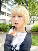 抜きっぱなしブロンドボブ