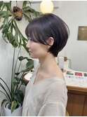 くびれショートヘア/アプリコットオレンジ/夏のヘア/恵比寿