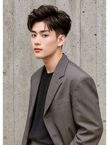 スズ(SUZU)&nbsp;【カジュアル×好感度フェザーパーマ】刈り上げセンターパート