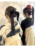祝【卒業式】袴着付け＋卒業式ヘアセット（施術90分）
