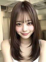 ヴェイン 渋谷(vain)&nbsp;大人可愛い赤み消しカラーレイヤーカット