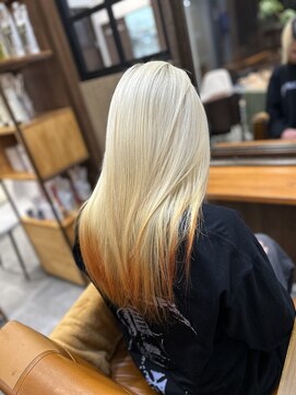 抜きっぱなし→グラデーションルーツオレンジ