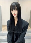 ロング髪質改善トリートメントレイヤーカット縮毛矯正