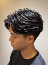 エクファフォーメン(EX-FA FOR MEN) リバースセンターパート/ニュアンスパーマ/ダウンバング/瀬田