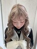 ケアブリーチ使用デザインカラー+カット ¥27000~