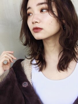 ソルトウォーター(SALT WATER) 外国人風センターパートグレージュロブ