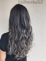 ヘアーワークス ジジ(HAIR works JIJI) アッシュグレーグラデーション