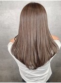 ベージュブラウン,色持ち１ヶ月,ブリーチハイライト１回