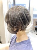 アイスグレージュ×ショートボブ【Ash大泉学園店 横山】