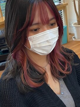 リバプール(LIVERPOOL) 【LIVERPOOL】♪お客様スタイル♪韓国風インナーカラー♪