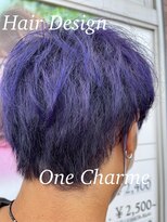 ワンシャルム(One Charme)&nbsp;大人マッシュレイヤー＆ダブルカラー青紫