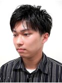 アイロンパーマ/くせ毛風/ツーブロック/ショート/ゆるパーマ