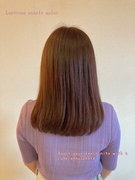 ピールアーク(peal ark) 20代30代40代カシスブラウン髪質改善カラー艶感ストレート