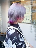 ラベンダーホワイトからのレッド