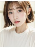 ナチュラル切りっぱボブ♪