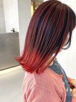 コード(Chord)&nbsp;ぼかしhighlight、バレイヤージュ、フラミンゴレッド【谷合