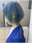 レイヤー ブルー ×ミント
