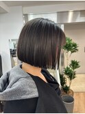 軽めボブ　前下がり　髪質改善ストレート　縮毛矯正　まとまる